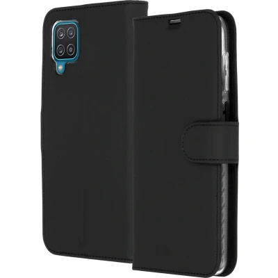 Afbeelding van Accezz Hoesje Geschikt voor Samsung Galaxy A12 Met Pasjeshouder Wallet Softcase Bookcase Zwart