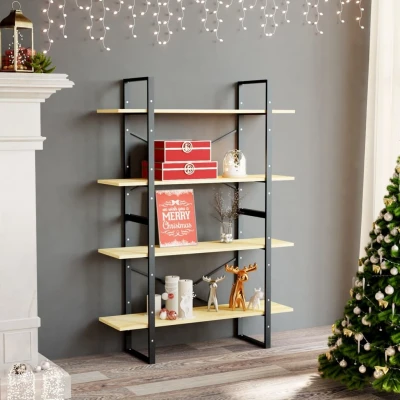 Afbeelding van Boekenkast met 4 schappen 100x30x140 cm massief grenenhout