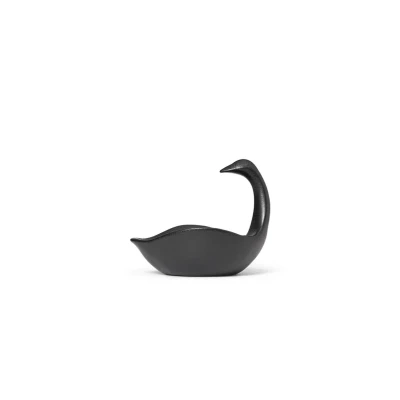 Afbeelding van Ferm LIVING Swan Fruitschaal 32 Cm Zwart