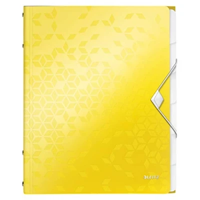 Afbeelding van Leitz Divider Book WOW A4 PP 6tabs yellow