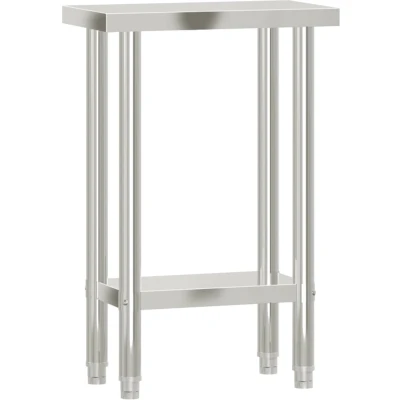 Afbeelding van vidaXL Keukenwerktafel 55x30x85 cm roestvrij staal
