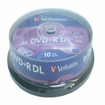 Afbeelding van Verbatim 43666 DVD+R DL disc 8.5 GB 10 stuk(s) Spindel