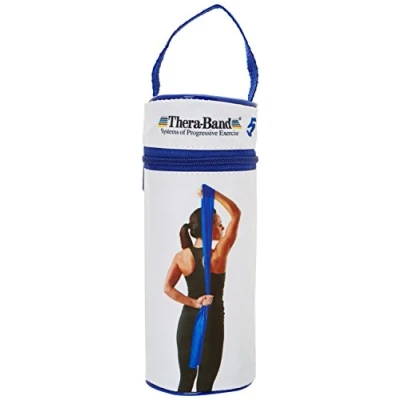 Afbeelding van Thera Band Weerstandsband Oefenband Blauw in tasje 2,5 meter lang Zware Weerstand