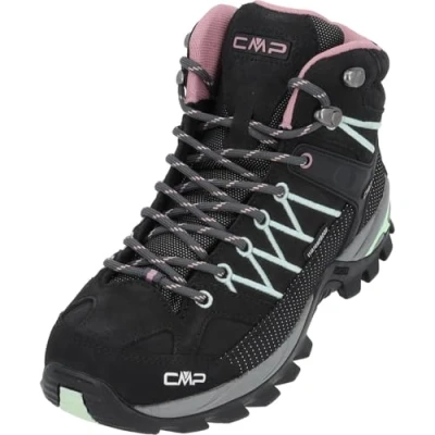 Afbeelding van CMP Rigel MID Trekking Outdoorschoenen, Dames, Maat: 37, Piombo/orchidea Leer en textiel