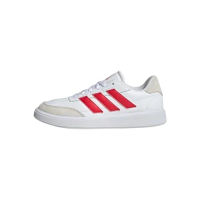 Image de adidas Homme Courtblock Shoes, Cloud White/Pure Ruby/Off White, 41 1/3 EU