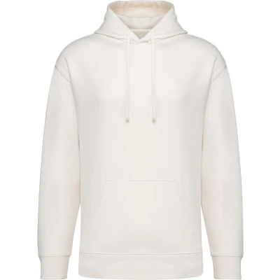 Afbeelding van Native Spirit Ecologische uniseks sweater met capuchon en afhangende mouwen French Terry NS431 Ivory