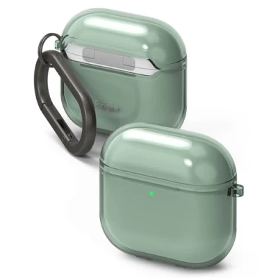 Afbeelding van Ringke Air Case voor AirPods 4 Ultra Dunne Zachte Lichtgewicht TPU Beschermhoes Accessoires Groen