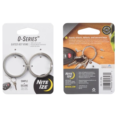 Afbeelding van Nite Ize O Series Sleutelring 2 Pack Zilver