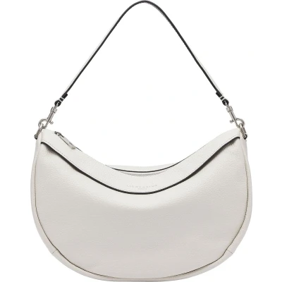 Afbeelding van LIEBESKIND BERLIN Leren Schoudertas Melli Heavy Pebble Hobo Bag Coconut Crème