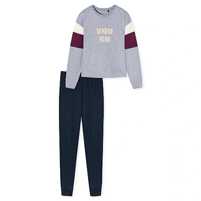 Afbeelding van Schiesser SET Pyjama voor kinderen, Maat: 140, Grau mel