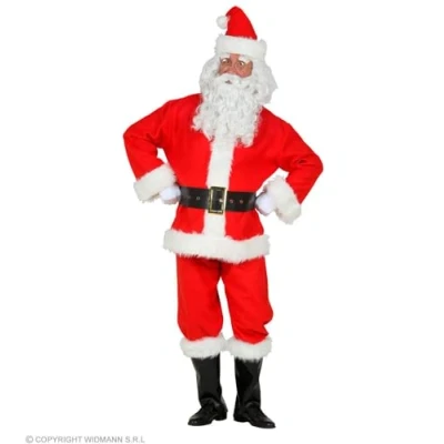 Afbeelding van Widmann Kerst &amp; Oud Nieuw Kostuum Net Echte Vriendelijke Kerstman Rood XXL / XXXL Verkleedkleding