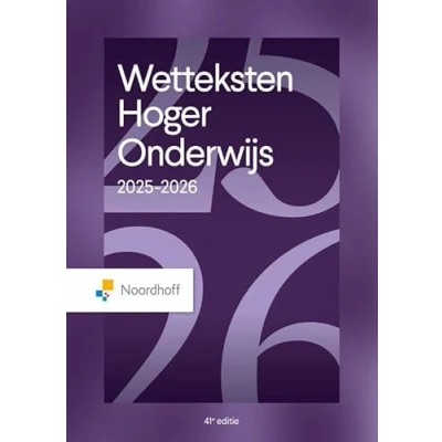 Afbeelding van Wetteksten Hoger Onderwijs 2025 2026