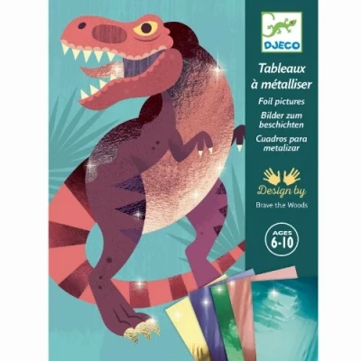 Afbeelding van Djeco schilderijtjes metalliseren dinosaurussen