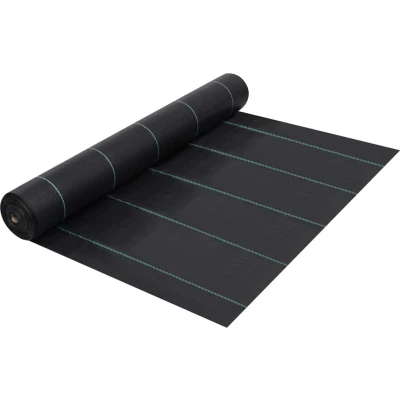 Afbeelding van Worteldoek 1x100 m PP zwart