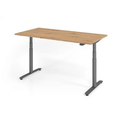 Afbeelding van XDLR 16 G 160x80 Bureau Elektrisch in hoogte verstelbaar 160 x 80 Knoestige Eiken Tafelhoogte I