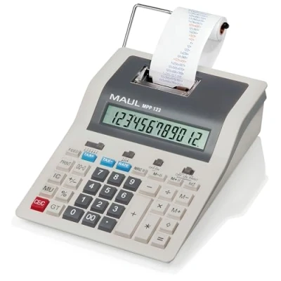 Afbeelding van MAUL Bureaurekenmachine printing MPP 123, grijs