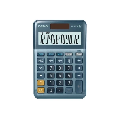 Image de Calculatrice de bureau Casio MS 120EM Bleu