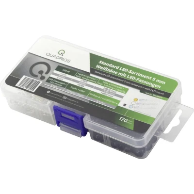 Afbeelding van Quadrios LED assortiment Warm wit, Koud wit 5 mm 20 mA 3.0 V