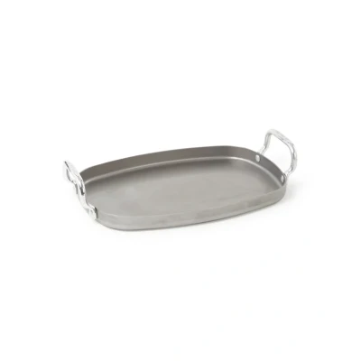 Afbeelding van De Buyer Grillplaat Mineral B Staal Grijs 38 X 26 cm