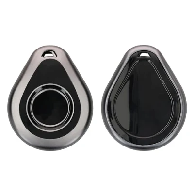 Afbeelding van kwmobile metallic motorsleutel hoesje geschikt voor Harley Davidson TPU beschermhoesje motorsleutels in mat zwart /