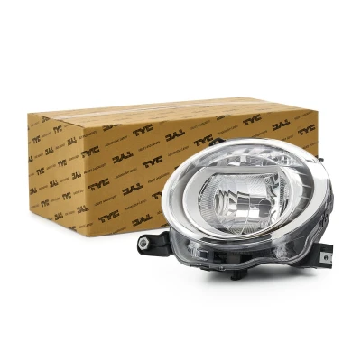 Afbeelding van TYC 20 1494 05 2 Koplampen Links H7 Met dimlicht voor rechtsrijdend verkeer elektromotor FIAT: 500 Hatchback, C Convertible