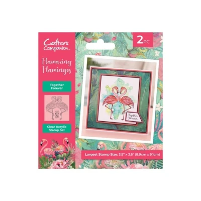 Afbeelding van CC Flamazing Flamingos Clearstamp Together Forever