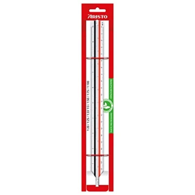 Afbeelding van Aristo AR23703EB College Driehoekige ladder (reductie 1:20:25:33 1/3:50:75:100, kunststof, 30 cm lang) voor professionele school (D)