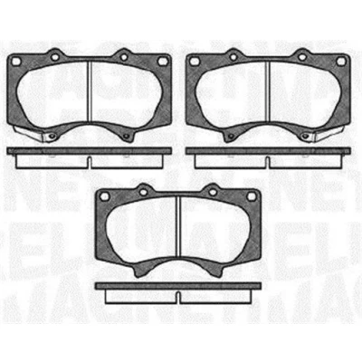 Afbeelding van MAGNETI MARELLI 363916060409 Remblokkenset Met akoestische slijtagewaarschuwing TOYOTA: HILUX 3 Pritsche/Fahrgestell (KUN1, TGN3, TGN2, TGN1,