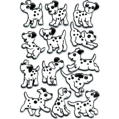 Afbeelding van Etiket HERMA 6661 dalmatiërs foam Blister a 1 vel 10 stuks