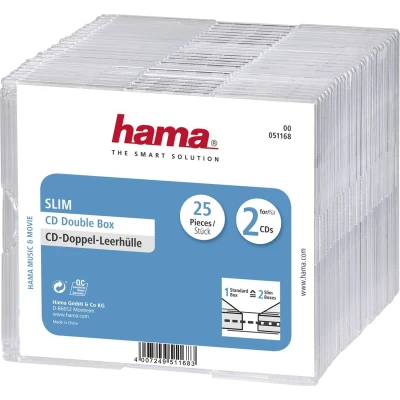 Afbeelding van Hama Cd Slim Dubbel Jewel Case 25 Pack