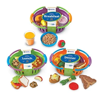 Afbeelding van Learning Resources New Sprouts ontbijt , lunch en dinermanden, 33 x 25,4 19,1 cm