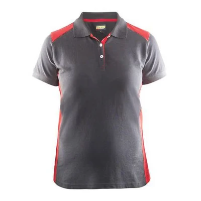 Image de Polo femme gris/rouge