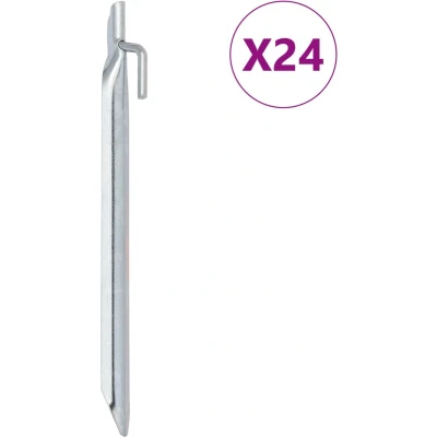 Afbeelding van Tentharingen 24 st V vormig 20 mm cm gegalvaniseerd staal
