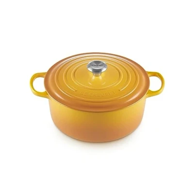 Image de Le Creuset Cocotte Signature en Fonte Émaillée avec Couvercle, Ø 28 cm, Ronde, 6.7 L, 6.125 kg, Nectar, 21177286724430