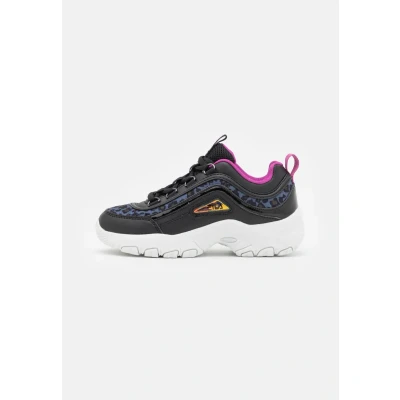Afbeelding van Fila Strada KIDS Teens Sneakers laag voor kinderen, Maat: 28, Black Imitatieleer/ textiel