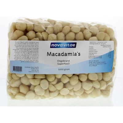 Afbeelding van Nova Vitae Macadamia Ongebrand 1000 gram