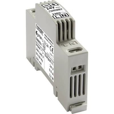 Afbeelding van Comatec PSM11224 DIN rail netvoeding 24 V/DC 0.5 A 12 W Inhoud: 1 stuk(s)
