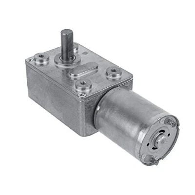 Afbeelding van Walfront DC 12 V elektrische motor, omkeerbaar, turbine met hoog koppel, tandwielkast wormschroef voor ramen, deuropener (40 omw/min)