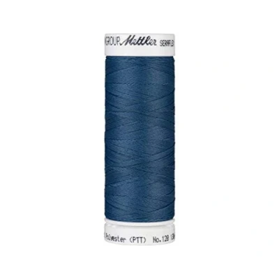 Afbeelding van Mettler SERAFLEX elastisch machinegaren, 130m, 0698 donker jeansblauw, Blue Agate