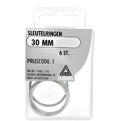 Afbeelding van Sleutelringen 30mm 6st Deltafix