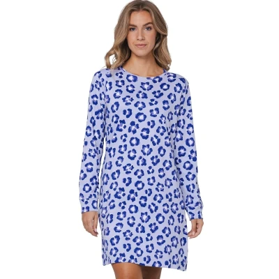 Afbeelding van Rebelle Nachthemd Leopard Lilac Katoen Paars Maat 42