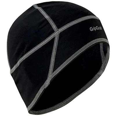 Afbeelding van GripGrab Thermo Lente Herfst Helmmuts Skull Cap Fietsen Geel Hi Vis Unisex Maat L