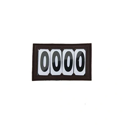Image de Kentucky Numéros de départ Velcro PVC Marron
