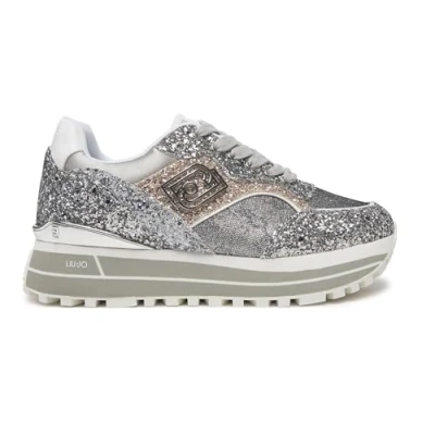 Afbeelding van Sneaker Donna Liu Jo Maxi Wonder 73 zilver DS25LJ14 BA5015 TX007, grijs., 36 EU