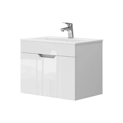 Afbeelding van Vicco Badkamermeubelset Stefanie, Wit, 2 delen, onderkast 60 cm