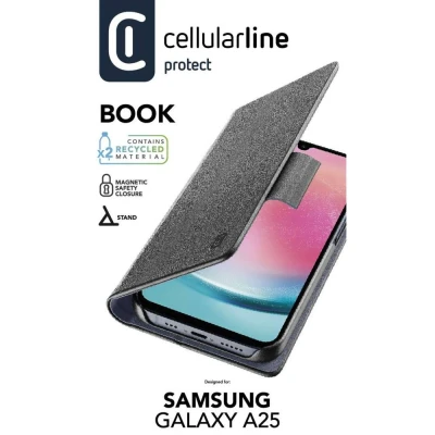 Afbeelding van Cellularline Cover Galaxy A25 Book Zwart (book3gala255gk)