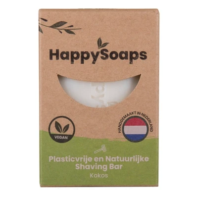 Afbeelding van Happysoaps Kokos Shavingbar 80GR