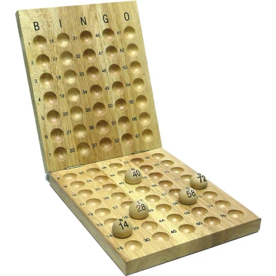 Afbeelding van Bingo controlebord hout 75 ballen 25 mm.