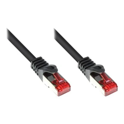 Image de Good Connections RNS Cordon de raccordement RJ 45 (M) pour 1 m SFTP, PiMF CAT 6 démarré, sans crochet noir