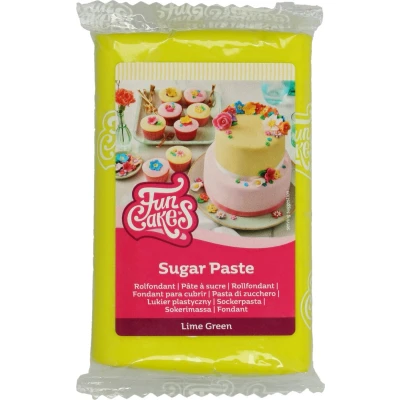 Afbeelding van FunCakes Rolfondant Limoen Groen 250g Fondant voor Cupcakes en Taarten
